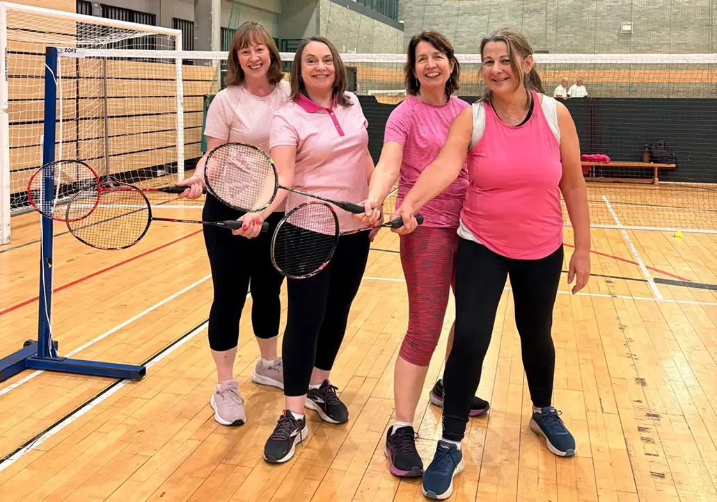 Badminton team at Arena Sports Kettering